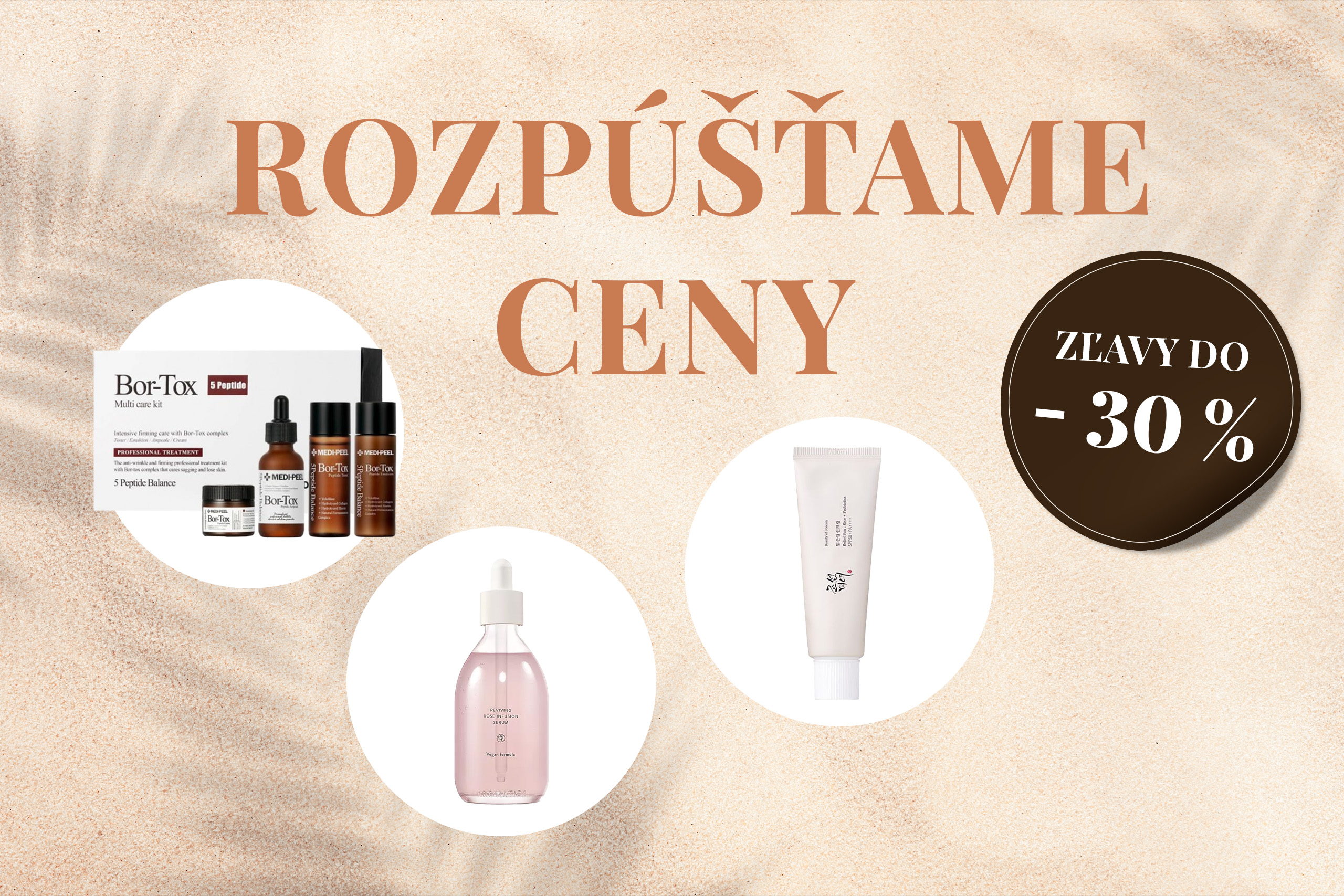 augustová akcia - rozpúšťame ceny